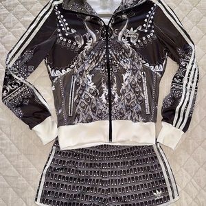 Adidas Zip Jacket and Shorts Set